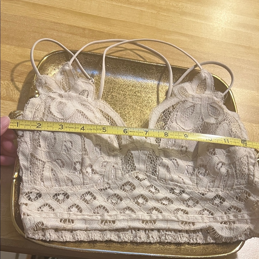#1318=Elegant Lace Bralette - Cream - Picture 4 of 9